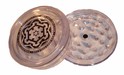 PLASTIC MAGNETIC 2 PART GRINDER - 62mm - CLEAR